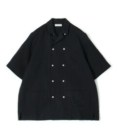 TOMORROWLAND / トゥモローランド シャツ・ブラウス | リネン ダブルブレステッド ハーフスリーブシャツ