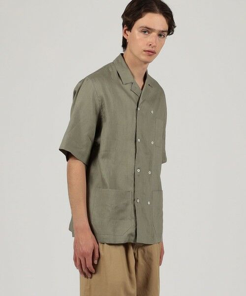 TOMORROWLAND / トゥモローランド シャツ・ブラウス | リネン ダブルブレステッド ハーフスリーブシャツ | 詳細1