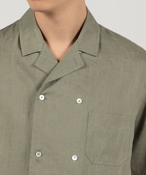 TOMORROWLAND / トゥモローランド シャツ・ブラウス | リネン ダブルブレステッド ハーフスリーブシャツ | 詳細5