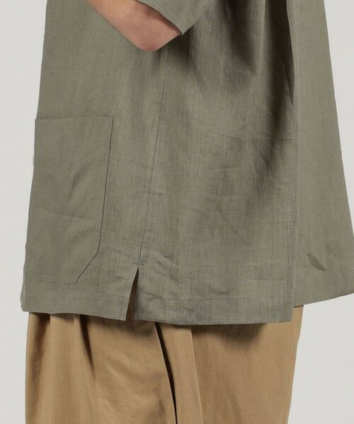 TOMORROWLAND / トゥモローランド シャツ・ブラウス | リネン ダブルブレステッド ハーフスリーブシャツ | 詳細7