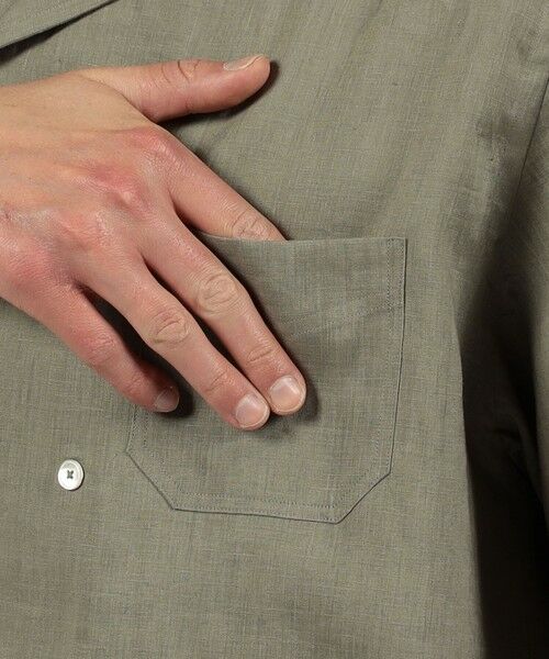 TOMORROWLAND / トゥモローランド シャツ・ブラウス | リネン ダブルブレステッド ハーフスリーブシャツ | 詳細8