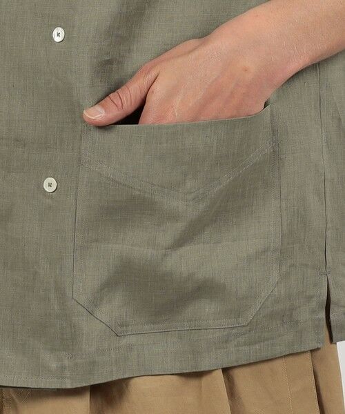 TOMORROWLAND / トゥモローランド シャツ・ブラウス | リネン ダブルブレステッド ハーフスリーブシャツ | 詳細9