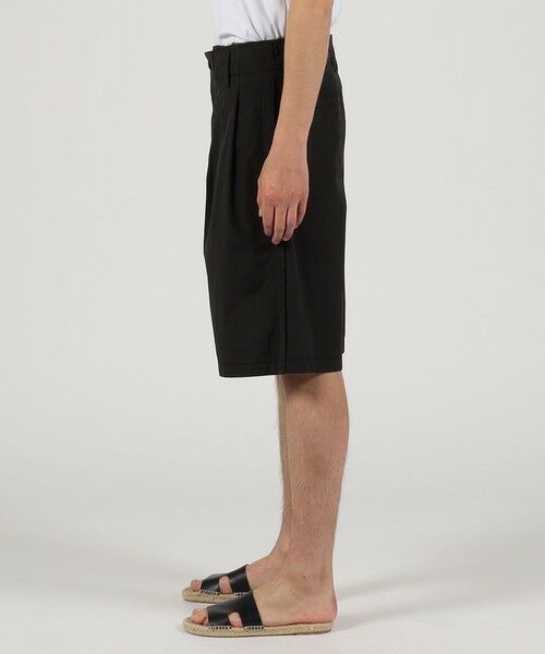 TOMORROWLAND / トゥモローランド ショート・ハーフ・半端丈パンツ | コットンシャンブレー 2プリーツ ショートパンツ | 詳細3