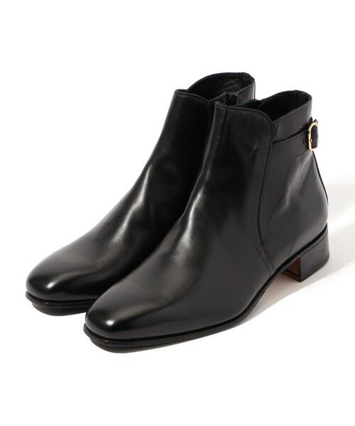 TOMORROWLAND / トゥモローランド ブーツ（ショート丈） | 【別注】Ferrante Viaggio レザーサイドジップブーツ（19 ブラック）