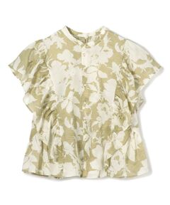 【tomorrowland購入】SOULEIADO リネンプリントシャツ SOULEIADO ソレイアード】ブラウス | BRAND,TOMORROWLAND