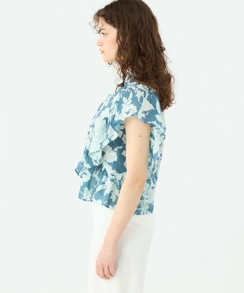 TOMORROWLAND / トゥモローランド シャツ・ブラウス | コットンリネンプリント バタフライスリーブブラウス | 詳細3