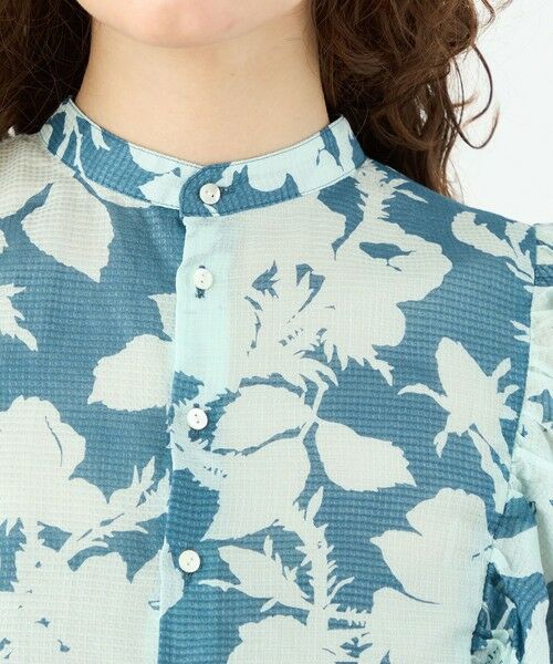 TOMORROWLAND / トゥモローランド シャツ・ブラウス | コットンリネンプリント バタフライスリーブブラウス | 詳細5