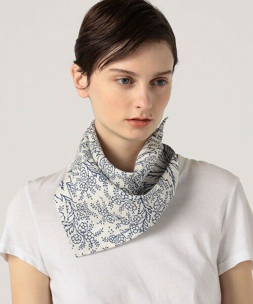 TOMORROWLAND / トゥモローランド バンダナ・スカーフ | SOULEIADO リネンプリント バンダナ | 詳細1