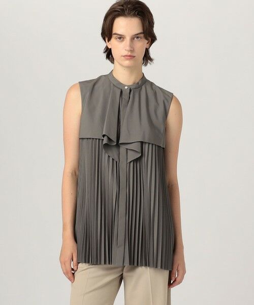 TOMORROWLAND / トゥモローランド シャツ・ブラウス | スパンブロード フロントドレープブラウス | 詳細3