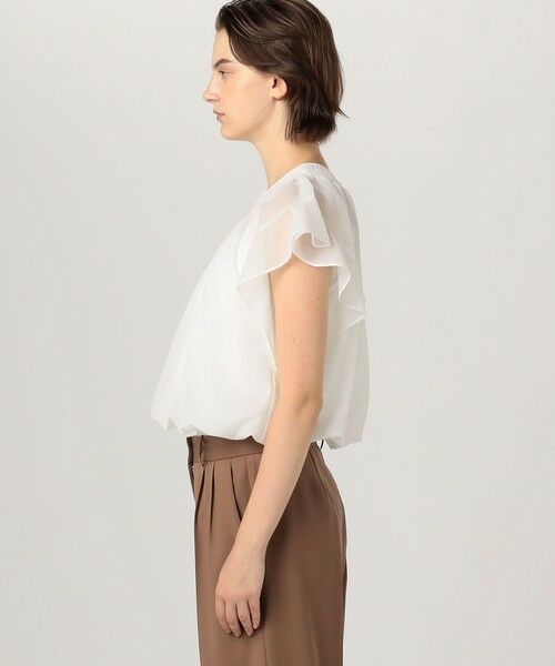 TOMORROWLAND / トゥモローランド シャツ・ブラウス | シアートリコット シャーリングネックブラウス | 詳細3