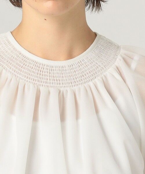 TOMORROWLAND / トゥモローランド シャツ・ブラウス | シアートリコット シャーリングネックブラウス | 詳細5