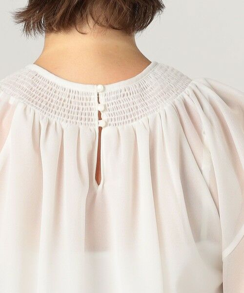 TOMORROWLAND / トゥモローランド シャツ・ブラウス | シアートリコット シャーリングネックブラウス | 詳細6