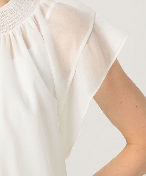TOMORROWLAND / トゥモローランド シャツ・ブラウス | シアートリコット シャーリングネックブラウス | 詳細7