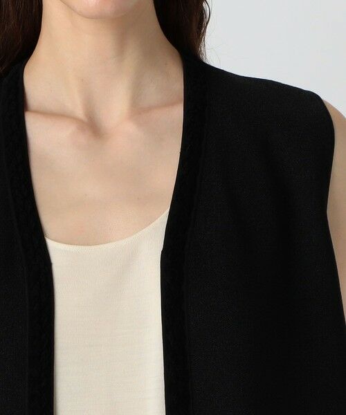 TOMORROWLAND / トゥモローランド ベスト | プレーンジャカード ロングジレ | 詳細5