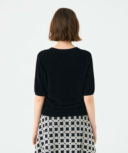 TOMORROWLAND / トゥモローランド ニット・セーター | ストレッチベルベット ハーフスリーブプルオーバー | 詳細4