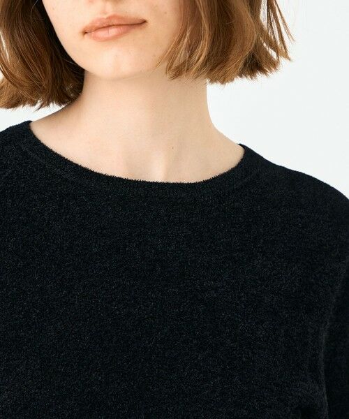 TOMORROWLAND / トゥモローランド ニット・セーター | ストレッチベルベット ハーフスリーブプルオーバー | 詳細5