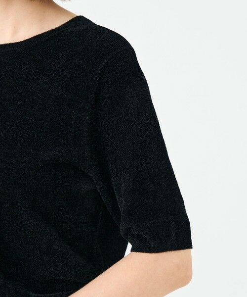 TOMORROWLAND / トゥモローランド ニット・セーター | ストレッチベルベット ハーフスリーブプルオーバー | 詳細6