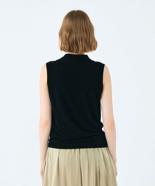 TOMORROWLAND / トゥモローランド ニット・セーター | ストレッチベルベット ノースリーブプルオーバー | 詳細4