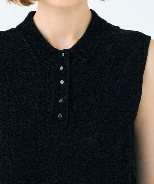 TOMORROWLAND / トゥモローランド ニット・セーター | ストレッチベルベット ノースリーブプルオーバー | 詳細5