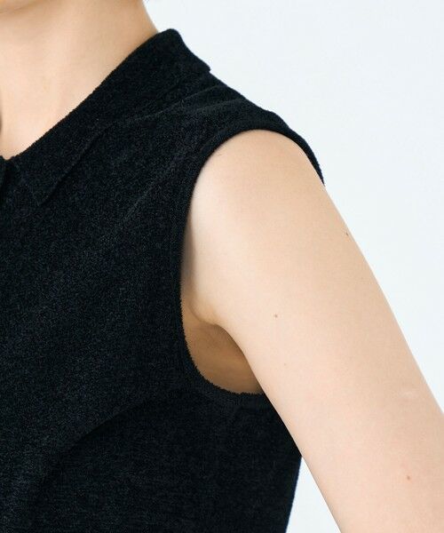TOMORROWLAND / トゥモローランド ニット・セーター | ストレッチベルベット ノースリーブプルオーバー | 詳細6
