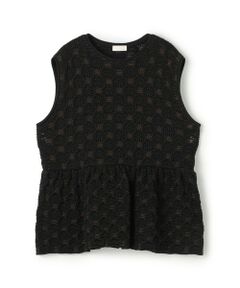 TOMORROWLAND / トゥモローランド ニット・セーター | バンピーポリエステル ノースリーブブラウス