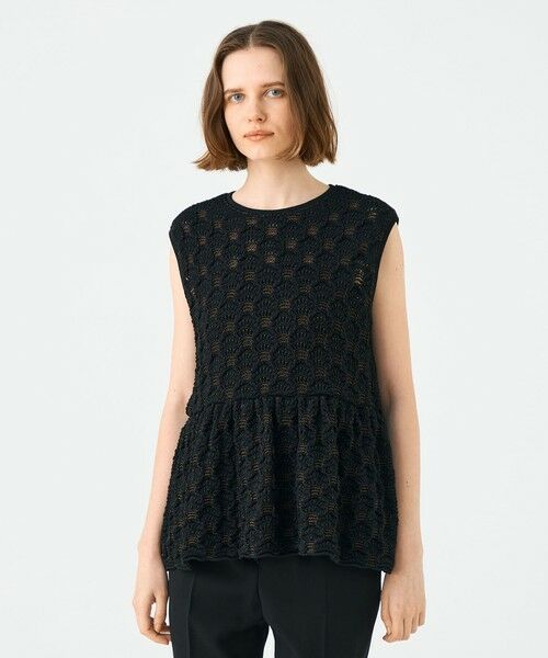 TOMORROWLAND / トゥモローランド ニット・セーター | バンピーポリエステル ノースリーブブラウス | 詳細2