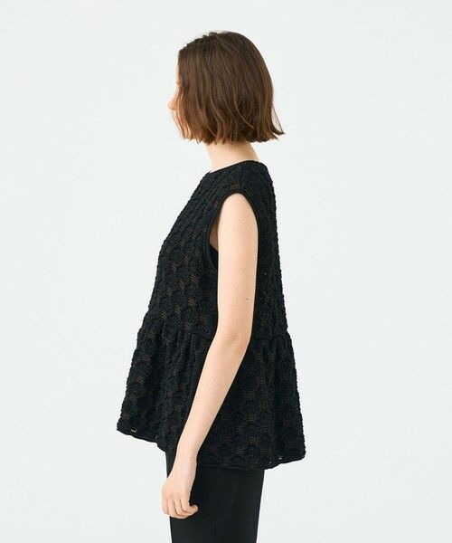 TOMORROWLAND / トゥモローランド ニット・セーター | バンピーポリエステル ノースリーブブラウス | 詳細3