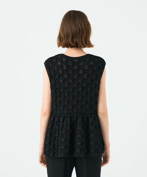 TOMORROWLAND / トゥモローランド ニット・セーター | バンピーポリエステル ノースリーブブラウス | 詳細4