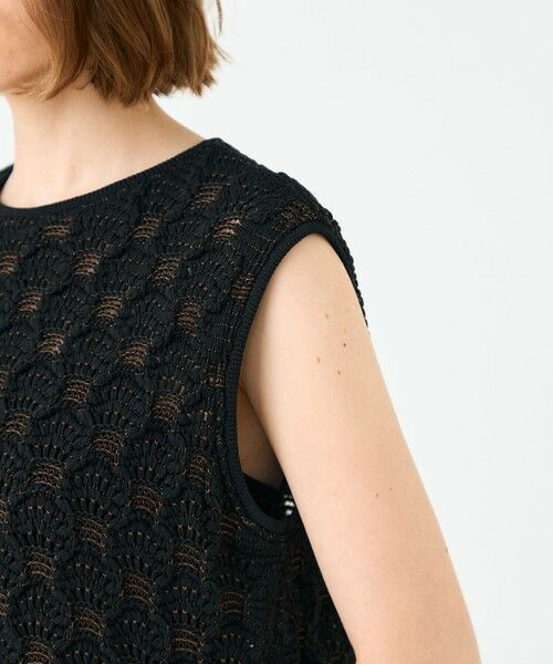 TOMORROWLAND / トゥモローランド ニット・セーター | バンピーポリエステル ノースリーブブラウス | 詳細6