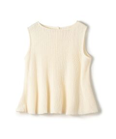 TOMORROWLAND / トゥモローランド ニット・セーター | ブークレーミラノリブボーダー ノースリーブプルオーバー