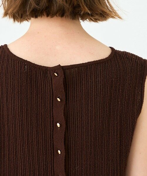 TOMORROWLAND / トゥモローランド ニット・セーター | ブークレーミラノリブボーダー ノースリーブプルオーバー | 詳細6