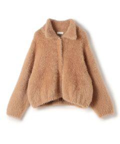 TOMORROWLAND - カーディガン ファー 未使用タグ付 diapre トゥモローランド アンタイトル TOMORROWLAND tricot スーパーファインメリノウール Vネック