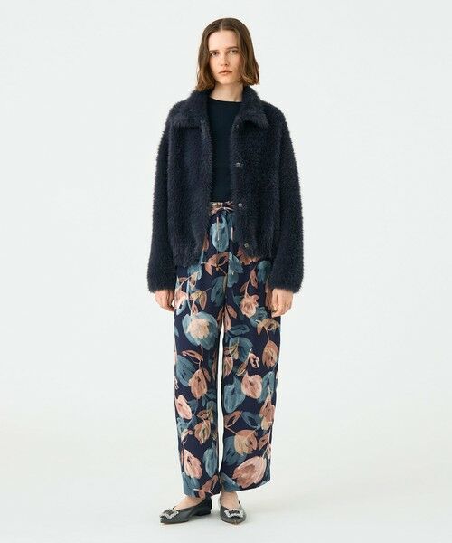 TOMORROWLAND / トゥモローランド カーディガン・ボレロ | フェザーヤーン ステンカラーカーディガン | 詳細1