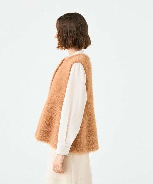 TOMORROWLAND / トゥモローランド ベスト | フェザーヤーン ペプラムベスト | 詳細3