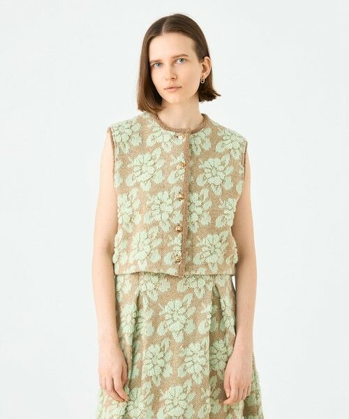 TOMORROWLAND / トゥモローランド ベスト | Yasmin ショートジレ | 詳細2