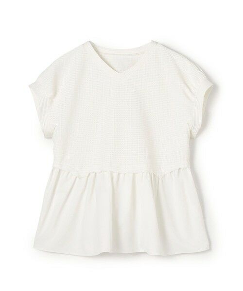 TOMORROWLAND/トゥモローランド アイレットジャージー ソフトVネックプルオーバー 11 ホワイト S(9号) TOMORROWLAND/トゥモローランド アイレットジャージー ソフトVネックプルオーバー 11 ホワイト S(9号)