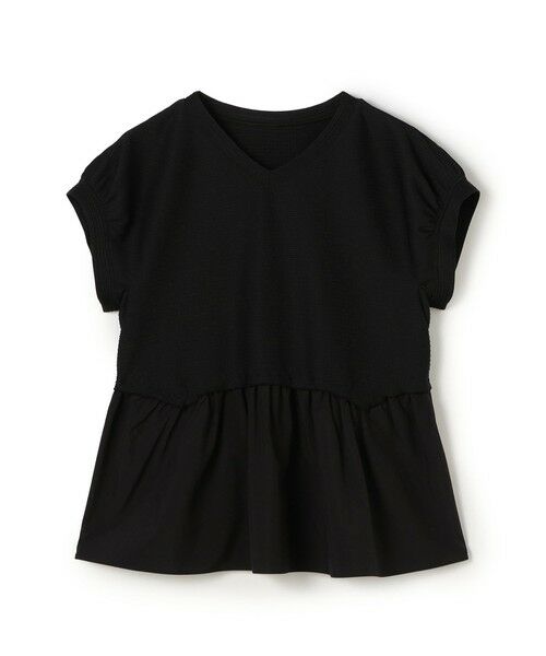 TOMORROWLAND/トゥモローランド アイレットジャージー ソフトVネックプルオーバー 19 ブラック S(9号) TOMORROWLAND/トゥモローランド アイレットジャージー ソフトVネックプルオーバー 19 ブラック S(9号)