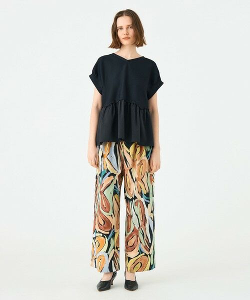 TOMORROWLAND / トゥモローランド カットソー | アイレットジャージー ソフトVネックプルオーバー | 詳細1