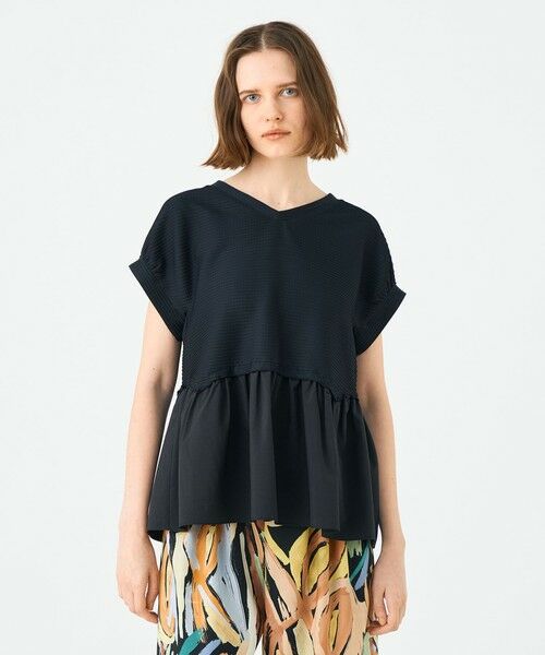 TOMORROWLAND / トゥモローランド カットソー | アイレットジャージー ソフトVネックプルオーバー | 詳細2