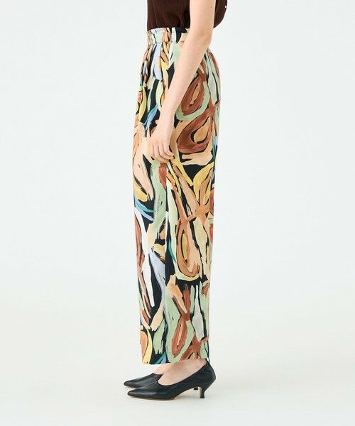 TOMORROWLAND / トゥモローランド その他パンツ | ハンドペイントプリント タックセミワイドパンツ | 詳細3