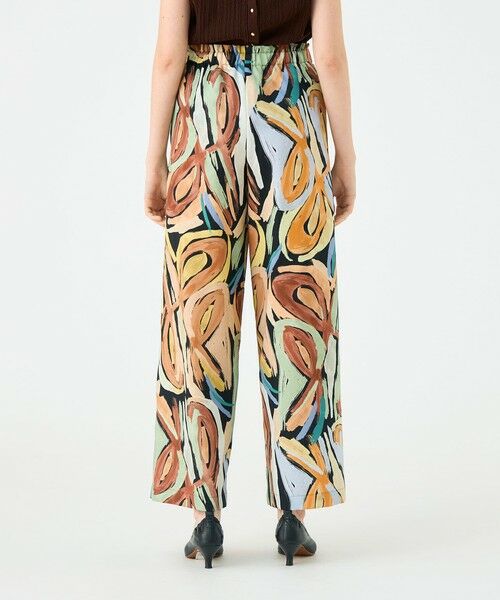 TOMORROWLAND / トゥモローランド その他パンツ | ハンドペイントプリント タックセミワイドパンツ | 詳細4