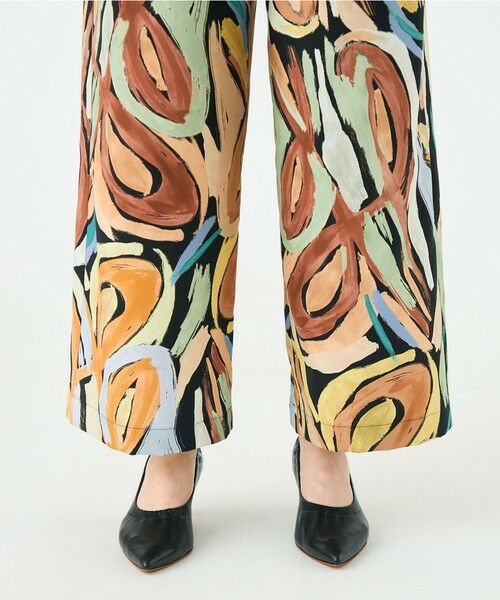 TOMORROWLAND / トゥモローランド その他パンツ | ハンドペイントプリント タックセミワイドパンツ | 詳細8
