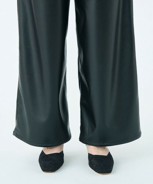 TOMORROWLAND / トゥモローランド その他パンツ | レザーライククロス サイドタブパンツ | 詳細8