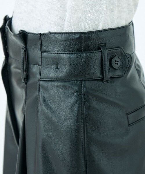 TOMORROWLAND / トゥモローランド その他パンツ | レザーライククロス サイドタブパンツ | 詳細9