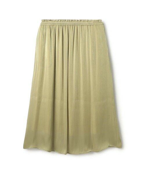 TOMORROWLAND / トゥモローランド ロング・マキシ丈スカート | スパークルサテン ギャザースカート(23 イエロー)