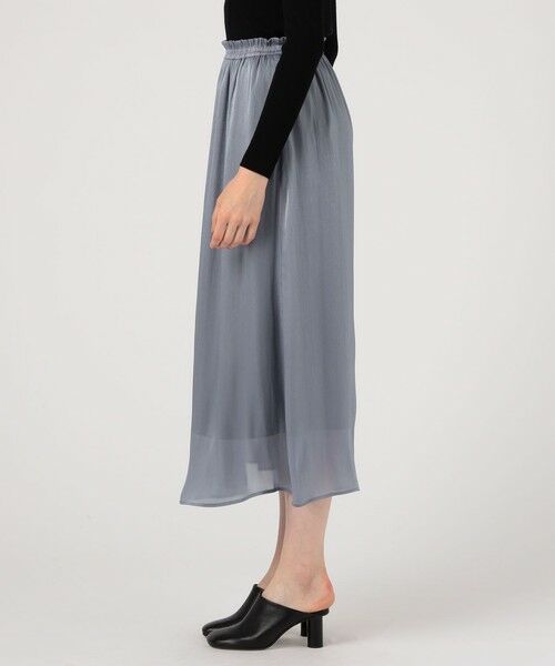 TOMORROWLAND / トゥモローランド ロング・マキシ丈スカート | スパークルサテン ギャザースカート | 詳細3