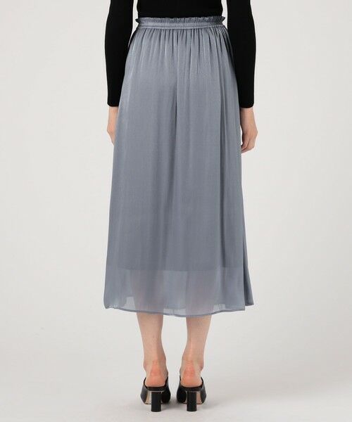 TOMORROWLAND / トゥモローランド ロング・マキシ丈スカート | スパークルサテン ギャザースカート | 詳細4