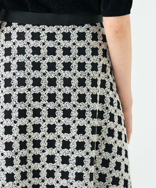 TOMORROWLAND / トゥモローランド ミニ・ひざ丈スカート | フラッフィーヤーンエンブロイダリー フレアスカート | 詳細6