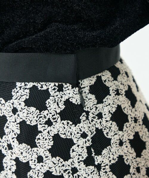 TOMORROWLAND / トゥモローランド ミニ・ひざ丈スカート | フラッフィーヤーンエンブロイダリー フレアスカート | 詳細7