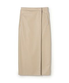 TOMORROWLAND / トゥモローランド ロング・マキシ丈スカート | レザーライククロス ラップマキシスカート